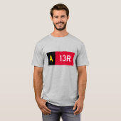 Haltepunkt Zeichen A13R T-Shirt (Vorne ganz)