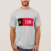 Haltepunkt Zeichen A13R T-Shirt (Vorderseite)