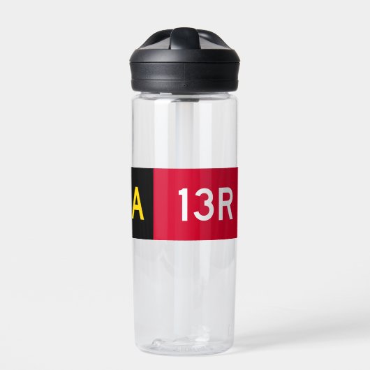 Haltepunkt Zeichen A13R Trinkflasche (Vorderseite)