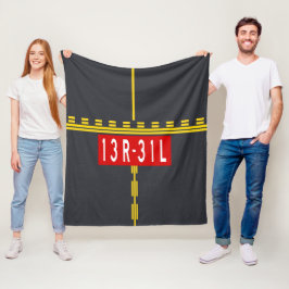 Haltepunktmarkierung 13R-31L Fleecedecke