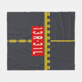 Haltepunktmarkierung 13R-31L Fleecedecke (Vorderseite (Horizontal))