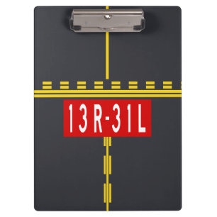 Haltepunktmarkierung 13R-31L Klemmbrett