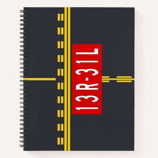 Haltepunktmarkierung 13R-31L Notizblock (Vorderseite)
