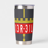 Haltepunktmarkierung 13R-31L Thermobecher (Links)