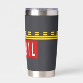Haltepunktmarkierung 13R-31L Thermobecher (Rückseite)