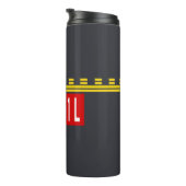 Haltepunktmarkierung 13R-31L Thermosbecher (Nach rechts gedreht)