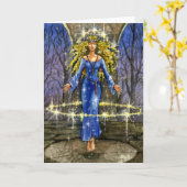 Halter der leeren Karte Tempel (Gelbe Blume)