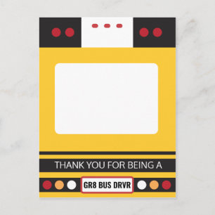 Halter für Geschenke zur Wertschätzung von Busfahr Postkarte