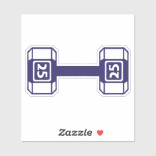 Haltere Cross Musculness Body Aufkleber