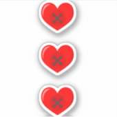 Halterungen für Herz Aufkleber (Vorderseite)