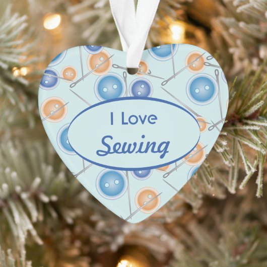 Halterungen und Nähnadeln I Liebe Nähen Ornament (Baum)