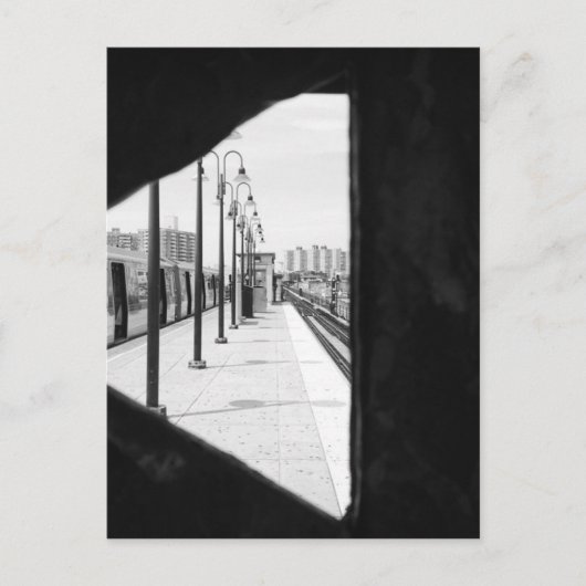 Haltestelle Brighton Beach U-Bahn Postkarte (Vorderseite)