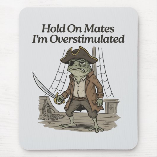 Haltet durch, Leute, Frosch-Autismus-Bewusstsein Mousepad (Vorne)