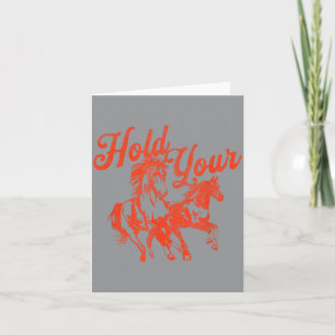 Haltet Pferde Vintage Western Cowgirl Cowboy Rodeo Karte
