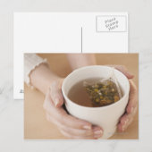 Haltetasse mit Kamillentee Postkarte (Vorne/Hinten)