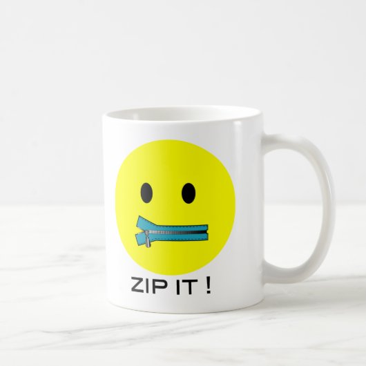 'Halt's Maul Gesichtsmaske Kaffeetasse (Rechts)