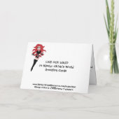 Haltung Dankeskarte (Rückseite)