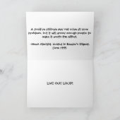 Haltung Dankeskarte (Innenseite)