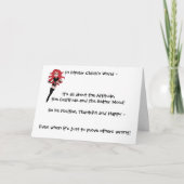 Haltung Dankeskarte (Vorderseite)