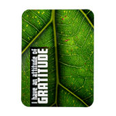 "Haltung der Dankbarkeit" Motivation Affirmation Magnet (Vertikal)