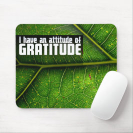 "Haltung der Dankbarkeit" Motivation Affirmation Mousepad