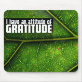 "Haltung der Dankbarkeit" Motivation Affirmation Mousepad (Vorne)