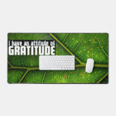 "Haltung der Dankbarkeit" Motivation Affirmation Schreibtischunterlage (Tastatur & Maus)