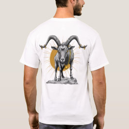 Haltung der Ziege – Kühne künstlerische Tierillust T-Shirt