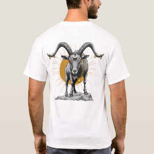 Haltung der Ziege – Kühne künstlerische Tierillust T-Shirt
