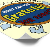 Haltung des Dankopfposters Poster (Ecke)