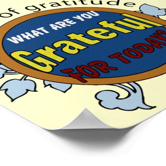 Haltung des Dankopfposters Poster (Ecke)