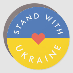 Haltung gegenüber der Ukraine gegen den Krieg Prot Auto Magnet