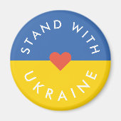 Haltung gegenüber der Ukraine gegen den Krieg Prot Magnet (Vorne)