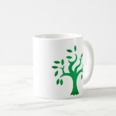 Haltung gegenüber Palästina, Flagge und Olivenbaum Kaffeetasse (VorderseiteRechts)