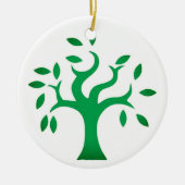 Haltung gegenüber Palästina, Flagge und Olivenbaum Keramik Ornament (Vorne)