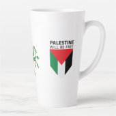 Haltung gegenüber Palästina, Flagge und Olivenbaum Milchtasse (Rechts)