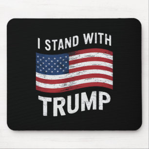 Haltung gegenüber Trump - amerikanische Fahne - Mä Mousepad