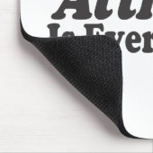 Haltung ist alles! mousepad (Ecke)