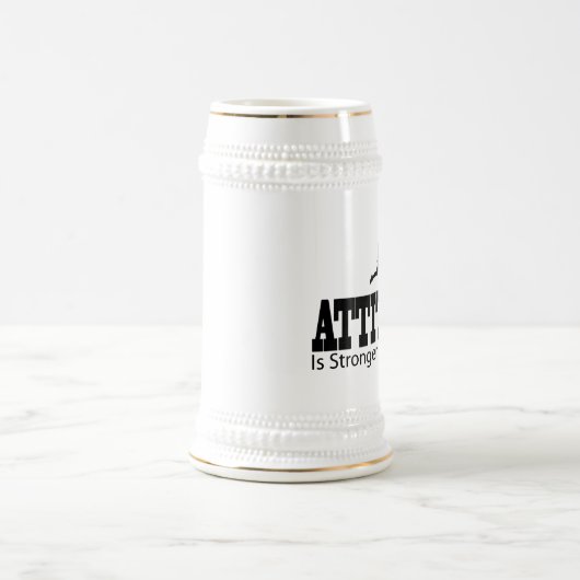 Haltung ist stark als Tatsachen Bierglas (Mittel)