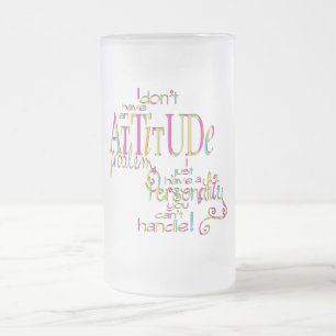 Haltung - mattierter GlasStein Mattglas Bierglas