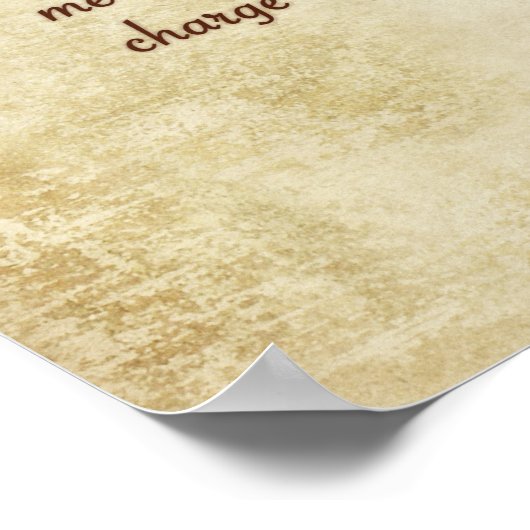 Haltung. Poster (Ecke)