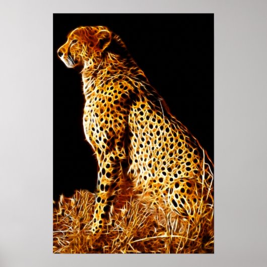 Haltung von Cheetahs Poster (Vorne)