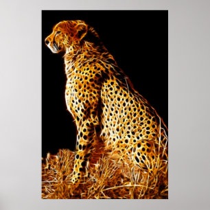 Haltung von Cheetahs Poster