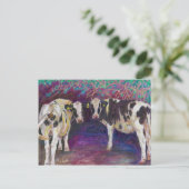 Haltung von Kühen 2011 Postkarte (Stehend Vorderseite)