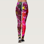 Haltungs-Blumen-Leggings-"Blumebots-" Blumenstrauß Leggings (Rückseite)