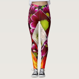 Haltungs-Blumen-Leggings-"Blumebots-" Blumenstrauß Leggings
