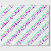 Haltungs-Dankbarkeits-ErholungDetox OM Geschenkpapier (Flach)