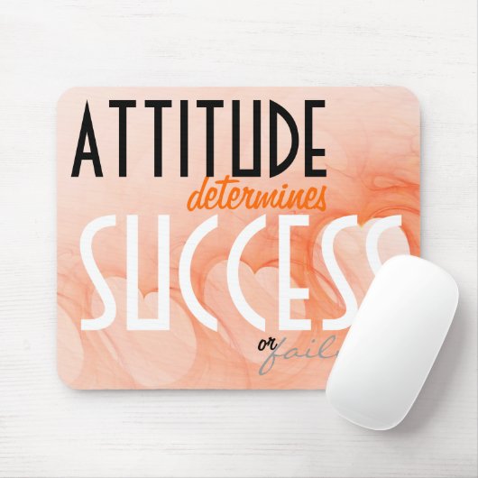 Haltungs-… Erfolgs-orange Herz-Hintergrund Mousepad (Mit Mouse)