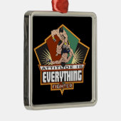 Haltungs-Kämpfer Ornament Aus Metall (Rechts)