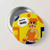 Haltungs-Knopf Button (Vorne & Hinten)